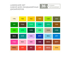 Набір маркерів Sketchmarker Landscape Ландшафт 36 шт арт 36land-foto5