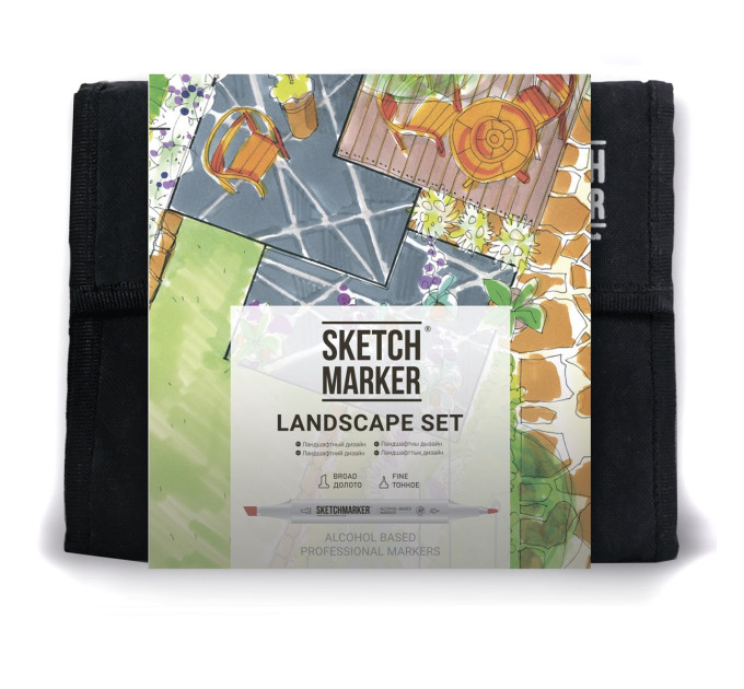 Набір маркерів Sketchmarker Landscape Ландшафт 36 шт арт 36land
