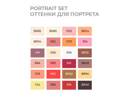Набір маркерів Sketchmarker Portrait Set Портрет 24 шт арт 24PORT-foto2