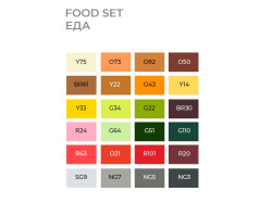 Набір маркерів SketchMarker Їжа, 24 шт, SM-24FOOD-foto2