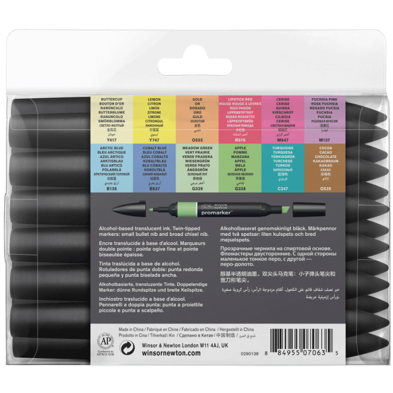 Набор маркеров Winsor Newton, ProMarker 12 шт Set 2-foto4
