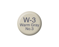 Чернила Copic W-3 Warm gray (Теплый серый) 12 мл