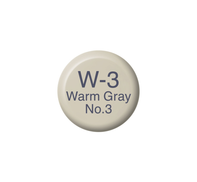 Чернила Copic W-3 Warm gray (Теплый серый) 12 мл