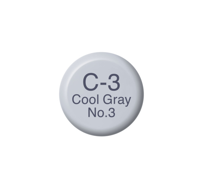 Чернила Copic С-3 Cool gray (Холодный серый) 12 мл
