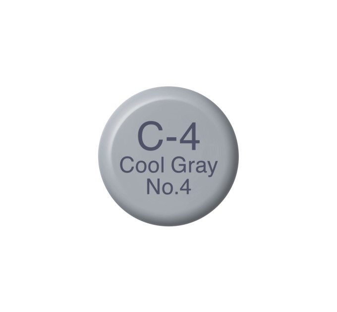 Чернила Copic C-4 Cool gray (Холодный серый) 12 мл