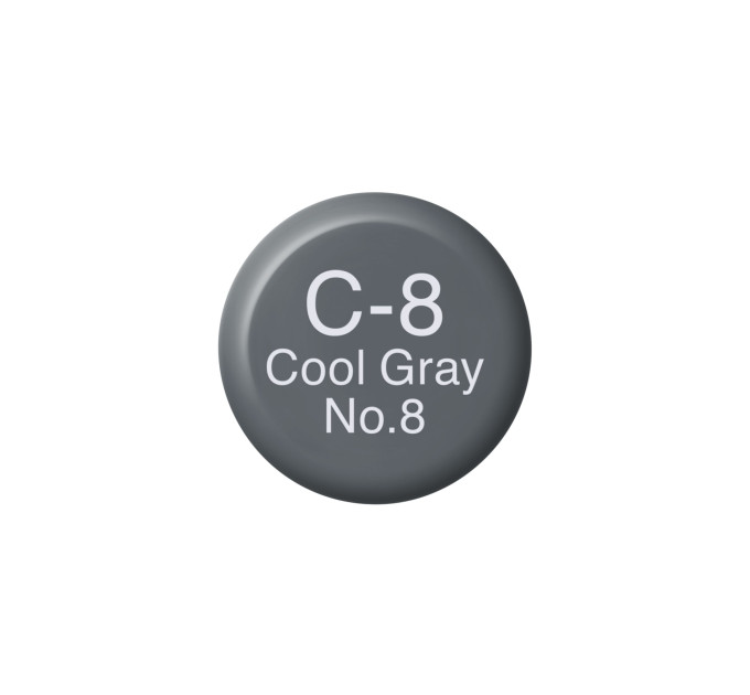 Чернила Copic C-8 Cool gray (Холодный серый) 12 мл