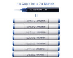 Заправка для маркерів COPIC Ink №BV25 Grayish violet Сірий фіолетовий, 12 мл-foto4