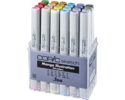 Маркеры в наборе Copic Sketch Manga illustration 24 шт 21075525-foto2
