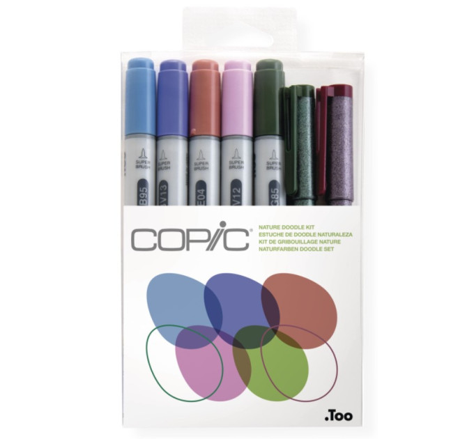 Маркеры Copic Ciao Set Doodle Kit Nature 5+2 шт 22075672