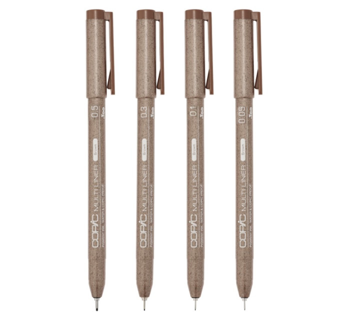 Лайнери Copic Multiliner Brown 4 шт