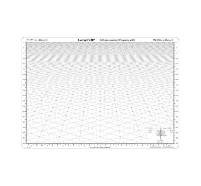 Сетка перспектива B для зарисовок 26*30,5 см Graph&#039;it