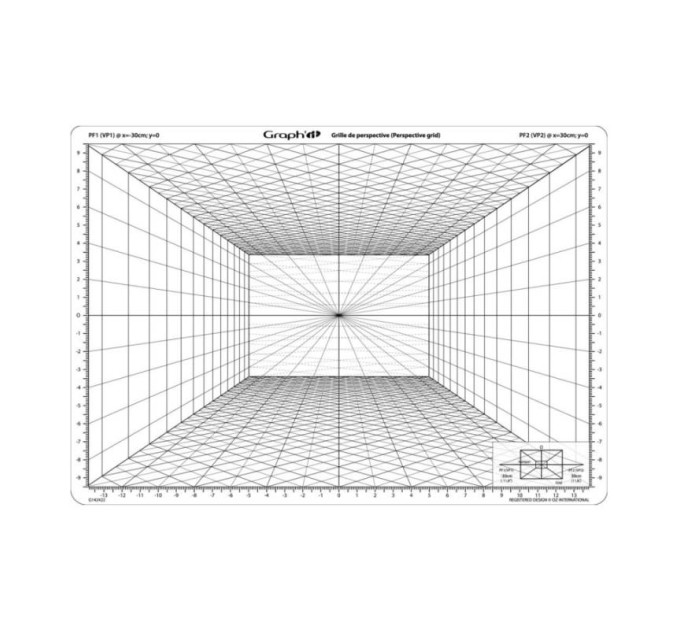 Сетка перспектива C для зарисовок 26*30,5 см Graph&#039;it