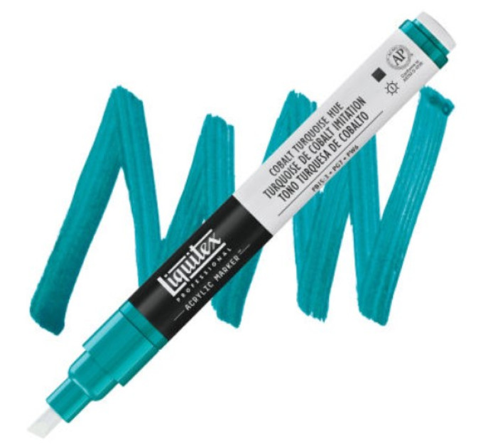 Акриловый маркер Liquitex, Paint Marker 2 мм, №169 Cobalt Turquoise Hue 