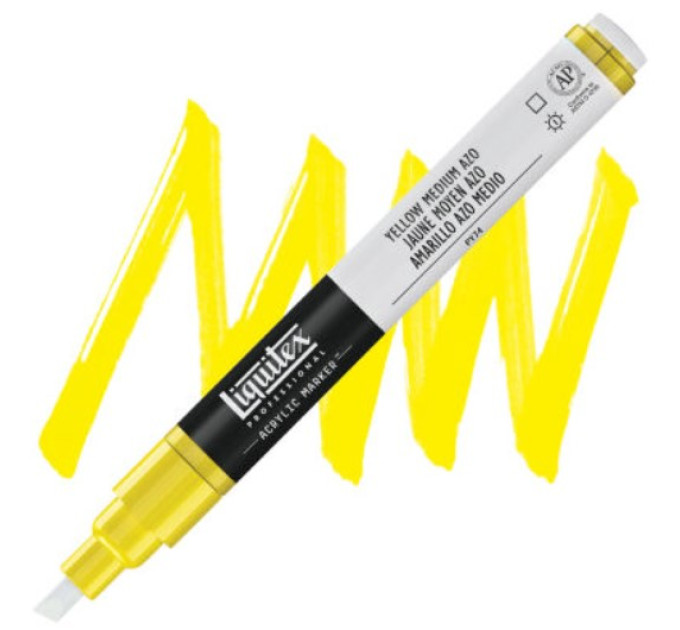 Акриловый маркер Liquitex, Paint Marker 2 мм, №412 Yellow Medium Azo