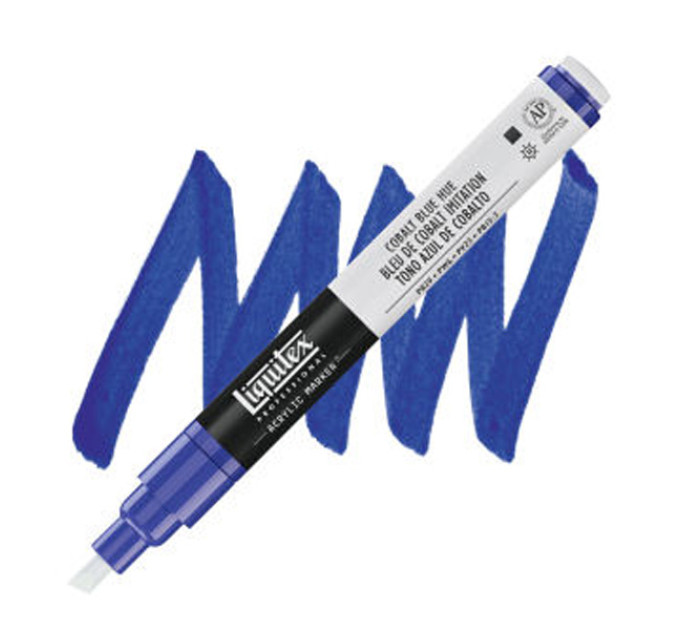 Акриловый маркер Liquitex, Paint Marker 2 мм, №381 Cobalt Blue Hue