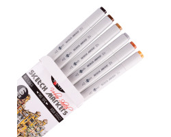 Набор маркеров SANTI sketch Urban Scetch Brush 6 шт 390548-foto2