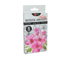 Набор маркеров SANTI sketch Floristics Brush 6 шт 390569