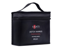 Набор маркеров SANTI professional, спиртовые, в сумке, 60 шт