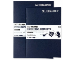 Скетчбук SketchMarker В5 16 листов, 160 г, синий, MLSM / IMBLUE