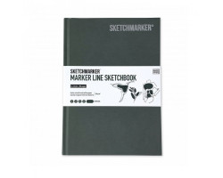 Скетчбук SketchMarker А5 44 листов, 160 г, угля, MLHSM / CHARC