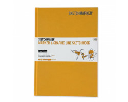 Скетчбук SketchMarker В5 44 листов, 180 г, желтый, MGLHM / MYELL