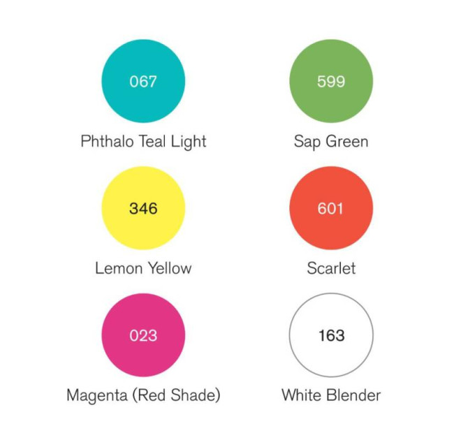 Набір двосторонніх маркерів Pigmentmarker Яскраві тони 6 шт, Winsor Newton