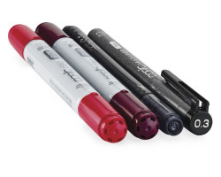 Маркери Copic Ciao Set Doodle Pack Red 2+1+1 шт 22075641-foto2