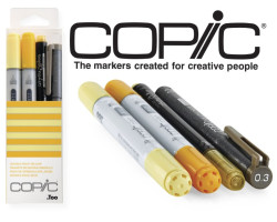 Маркеры Copic Ciao Set Doodle Pack Yellow 2+1+1 шт 22075642