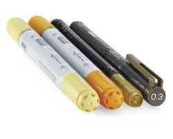 Маркери Copic Ciao Set Doodle Pack Yellow 2+1+1 шт 22075642-foto2