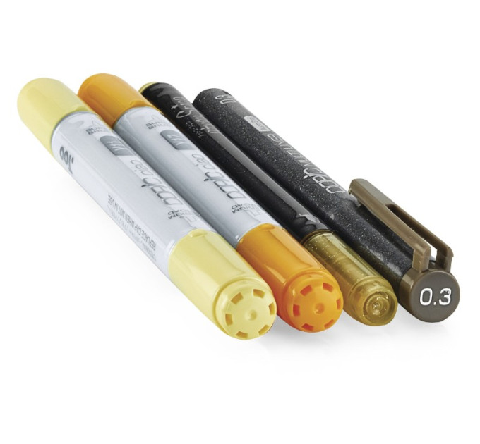 Маркеры Copic Ciao Set Doodle Pack Yellow 2+1+1 шт 22075642