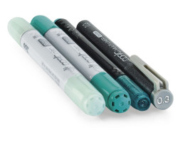 Маркери Copic Ciao Set Doodle Pack Turquoise 2+1+1 шт 22075643-foto2