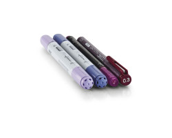 Маркери Copic Ciao Set Doodle Pack Purple 2+1+1 шт 22075646-foto2