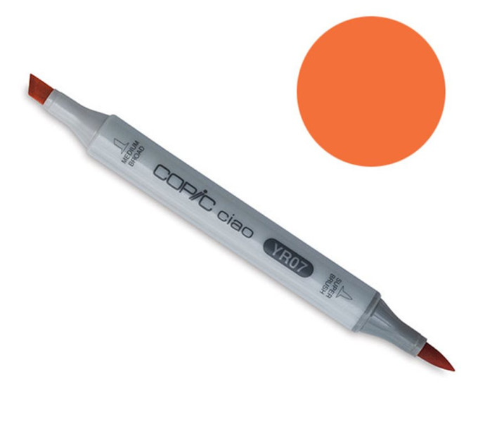 Маркер Copic Ciao № YR07 Cadmium orange Оранжевий кадмій