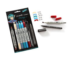 Набір маркерів Copic Ciao Manga 2 set 5+1 лайнер-foto2