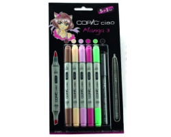 Набір маркерів Copic Ciao Manga 3 set 5+1 лайнер (кольори для дівчаток)