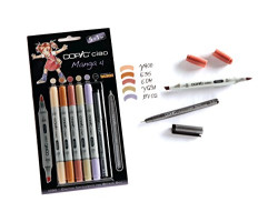 Набір маркерів Copic Ciao Manga 4 set 5+1 лайнер-foto2