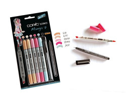 Маркеры Copic Ciao Manga 7, набор 5+1, цвета девочек + лайнер 22075564-foto2