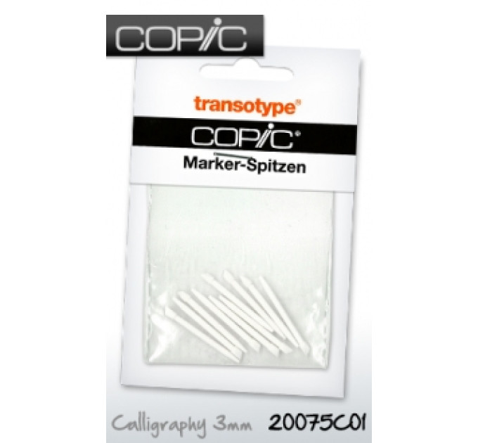 Перья для каллиграфии Copic Nibs Calligraphy 3 мм, 10 шт