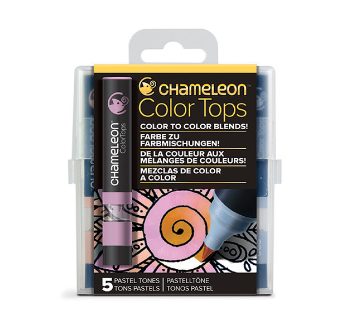 Набор блендеров Chameleon 5 шт Pastel Tones пастельные тона CT4501