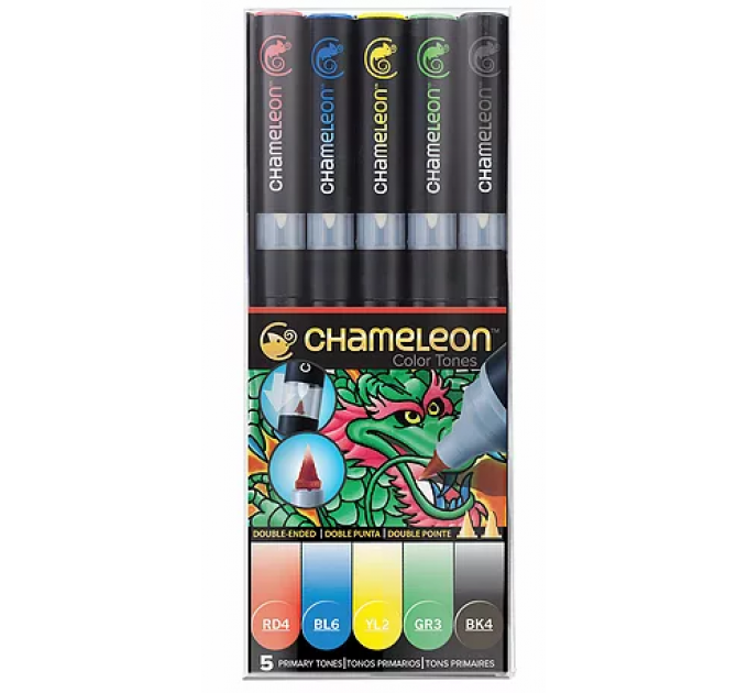 Chameleon маркери набір 5 шт - Primary Tones (основні тони) CT0502