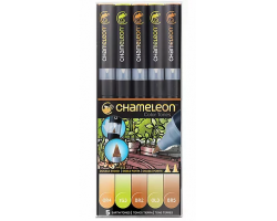 Chameleon маркеры набор 5 шт - Earth Tones (натуральные тона) CT0503