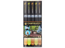 Chameleon маркеры набор 5 шт - Earth Tones (натуральные тона) CT0503