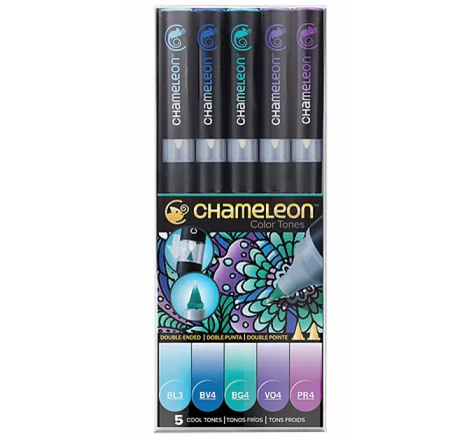 Chameleon маркери набір 5 шт - Cool Tones (холодні тони) CT0504