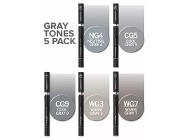 Chameleon маркеры набор 5 шт - Gray Tones (серые тона) CT0509-foto2