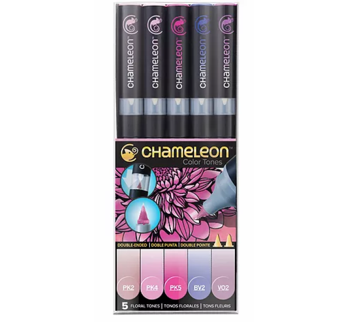 Chameleon маркери набір 5 шт - Floral Tones (рослинні тони) CT0512