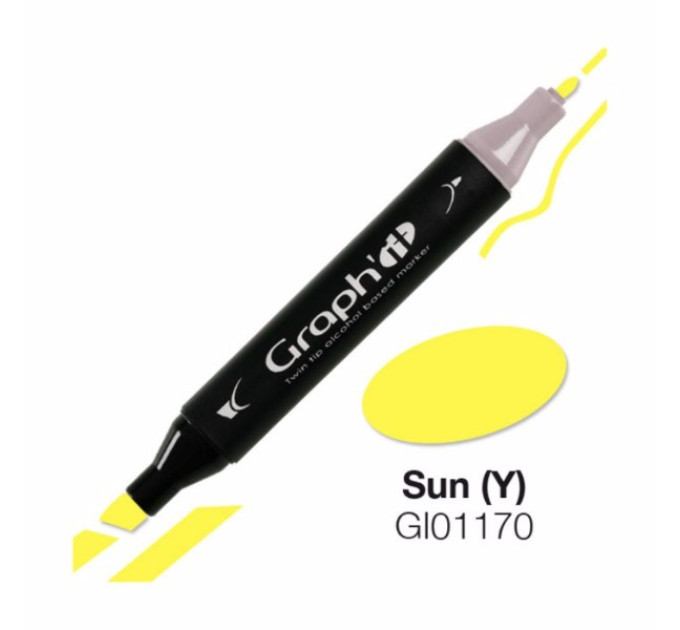 Маркер Graphit двосторонній Сонце арт GI01170