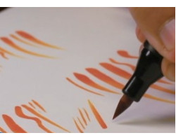 Набор наконечников для маркеров Graphit, brush, 3 шт - GI00073-foto2