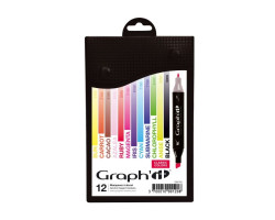 Маркеры Graphit в наборах Classic, Классические цвета, 12 шт - GI00120