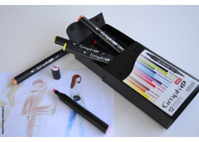 Маркеры Graphit в наборах Classic, Классические цвета, 12 шт - GI00120-foto2