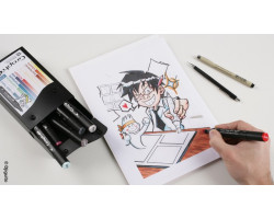 Маркеры Graphit в наборах Manga, Основные цвета, 12 шт - GI00126-foto2